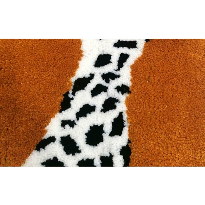 Leopard Runner Burnt Orange Rug