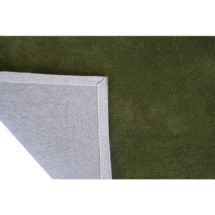 Plain Mud Green Rug (Petyarn)