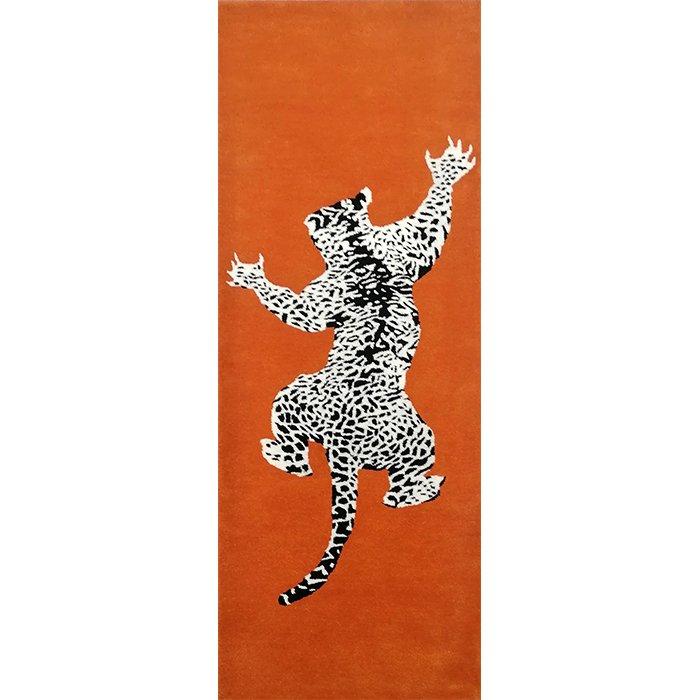 Leopard Runner Orange Rug