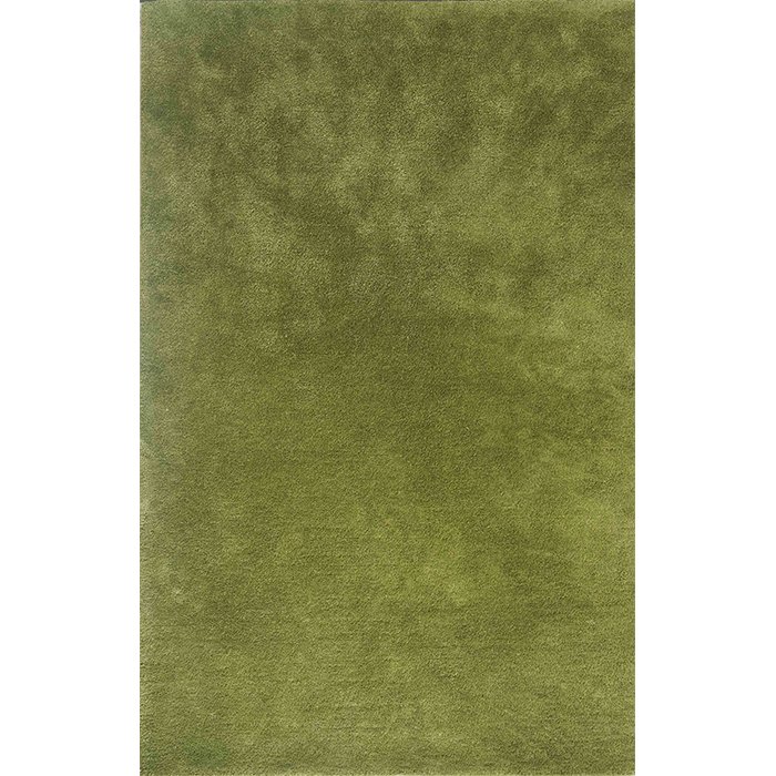 Plain Mud Green Rug (Petyarn)