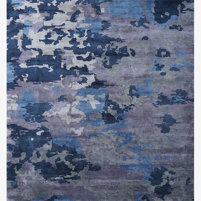 Blue Sapphire Pure Silk Rug