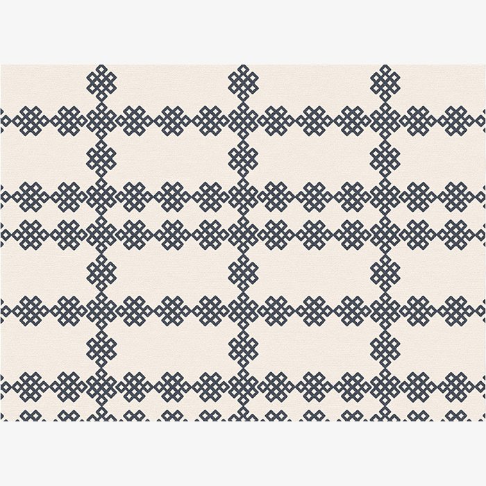 Infinite Knots Plaid Notes Neutral