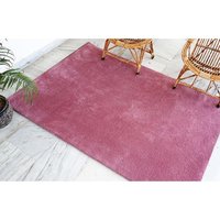 Plain Deep Pink Rug (Petyarn)