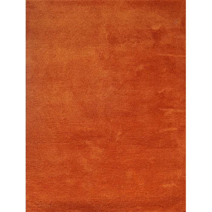 Plain burnt Orange Rug (Petyarn)