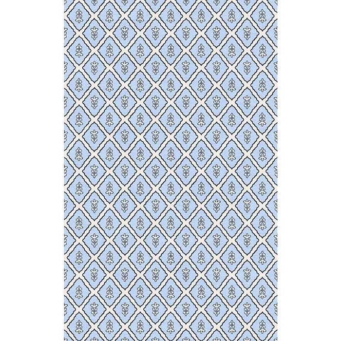 Tulip Print V1 Notes Blue