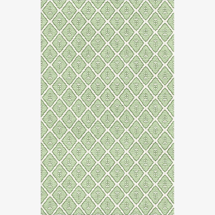 Tulip Print V1 Notes Green